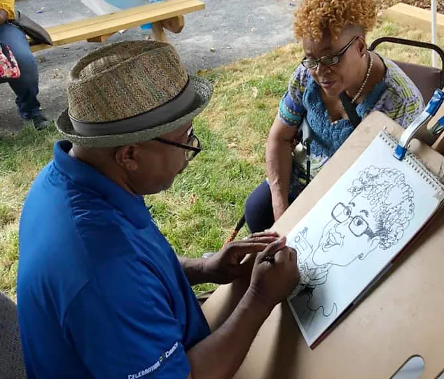 Kerry Johnson sketching