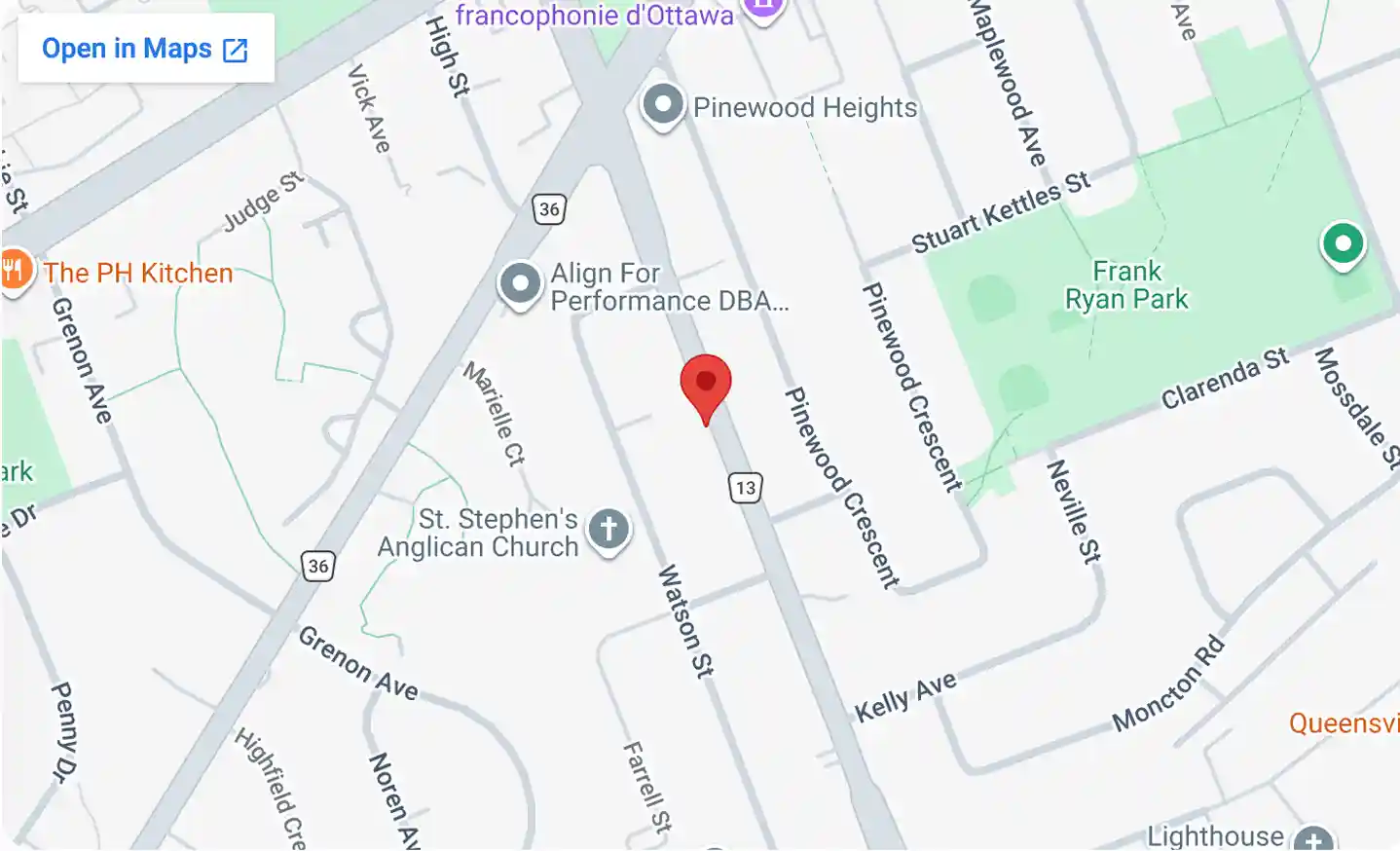 Trillium Dental Bayshore Mall map
