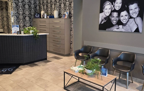 Dental clinic reception area